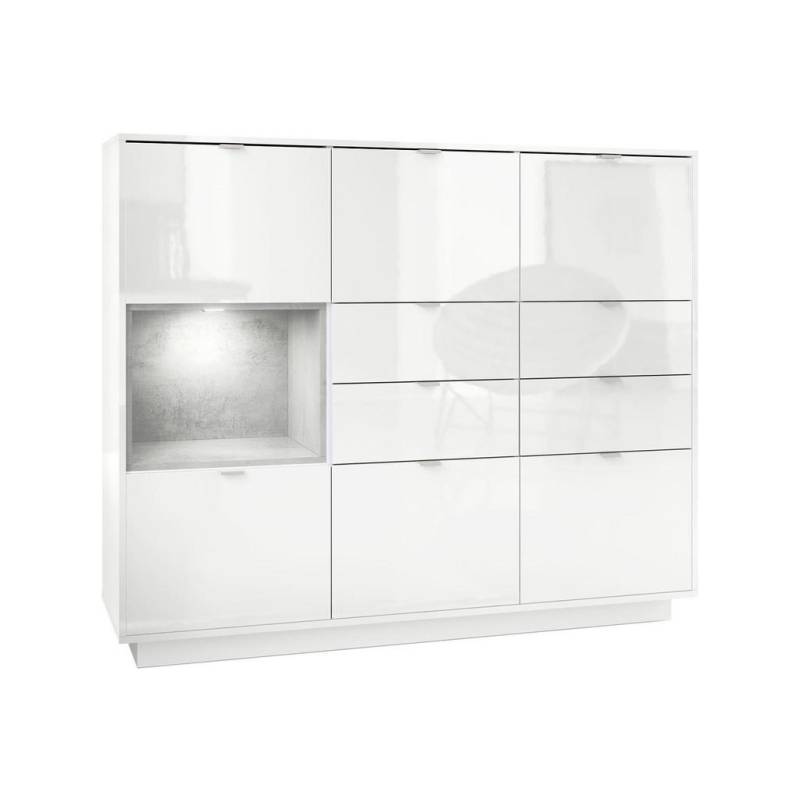 Vladon HIGHBOARD Hellgrau