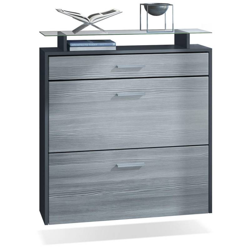 Vladon SCHUHSCHRANK Anthrazit