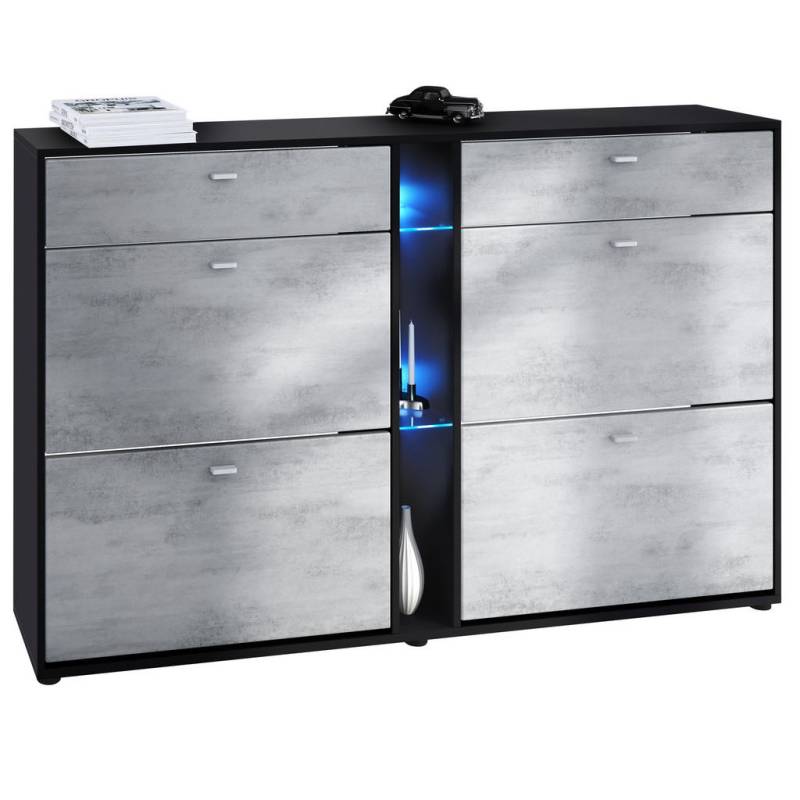 Vladon SCHUHSCHRANK Hellgrau