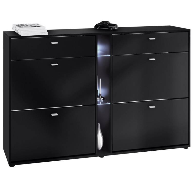 Vladon SCHUHSCHRANK Schwarz