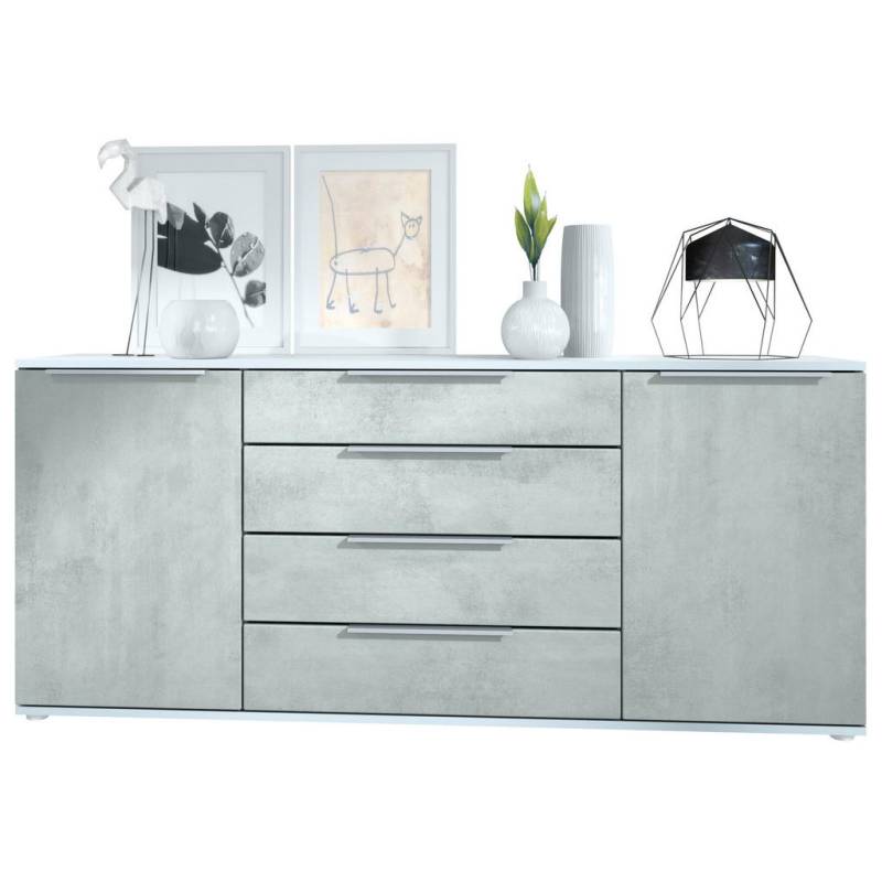 Vladon SIDEBOARD Hellgrau