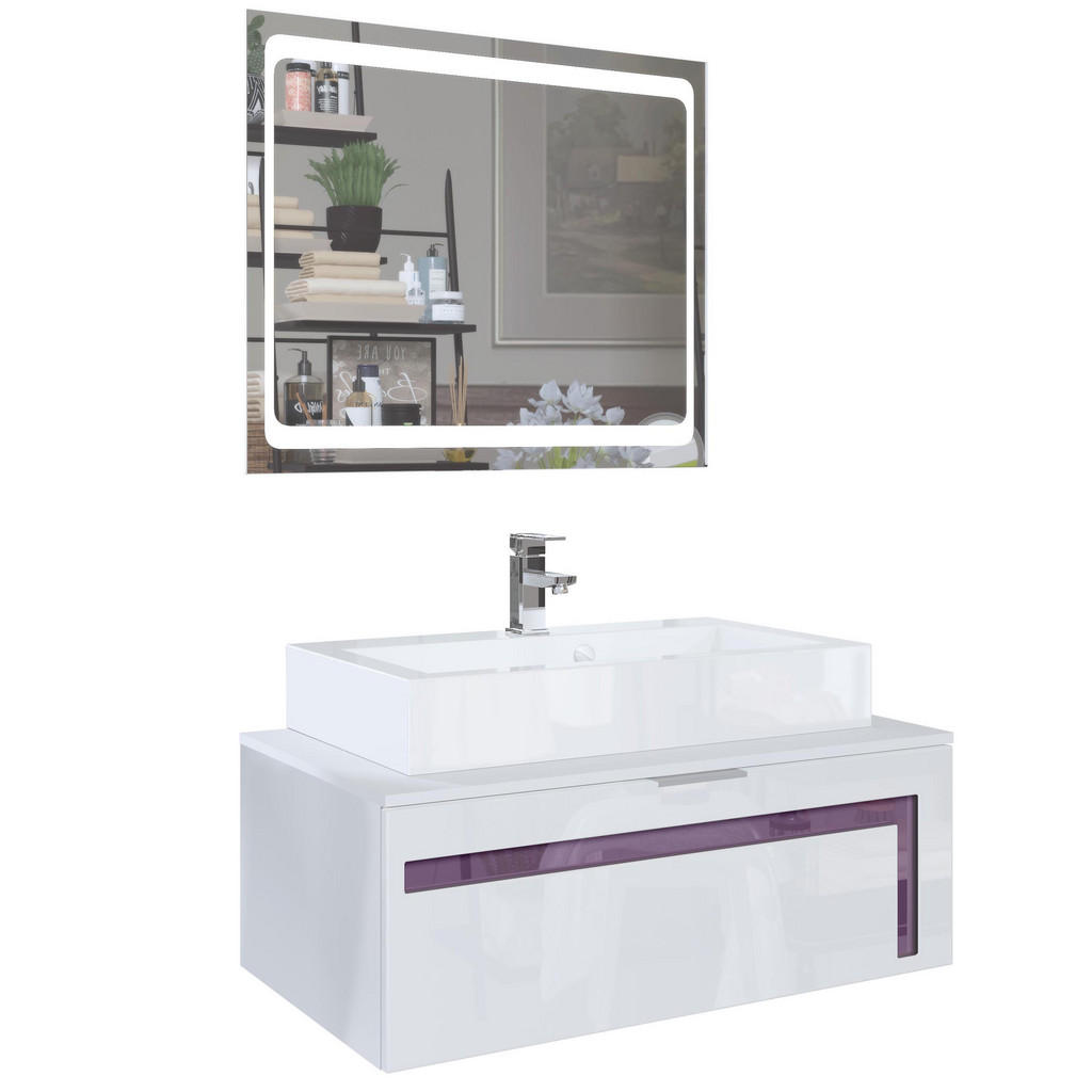 Vladon WASCHBECKENUNTERSCHRANK Brombeere