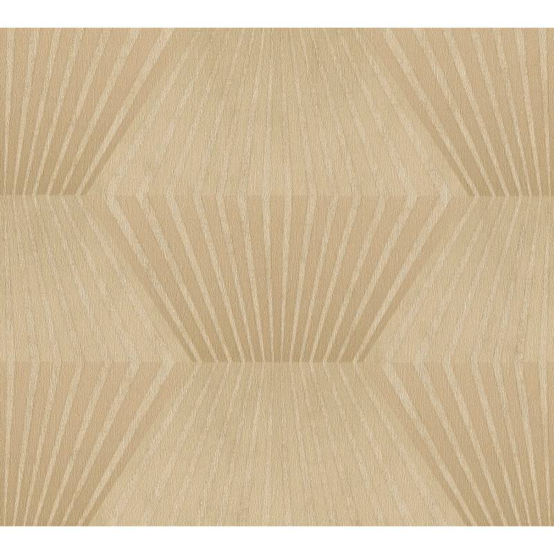Vliestapete 3D-Effekt geometrisch leicht Strukt. leicht Glanz Gold Gelb FSC® von AS-Creation