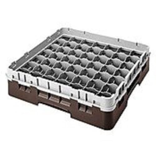 Voetglazenkorf m/1 opzetstuk 500x500 H 143mm max 92mm 49 comp. Cambro 49S318-167 Brown von Cambro