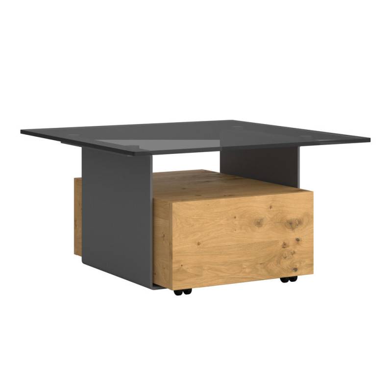 Voglauer COUCHTISCH Anthrazit, Grau, Eiche