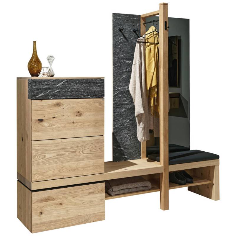 Voglauer GARDEROBE Dunkelgrau, Alteiche