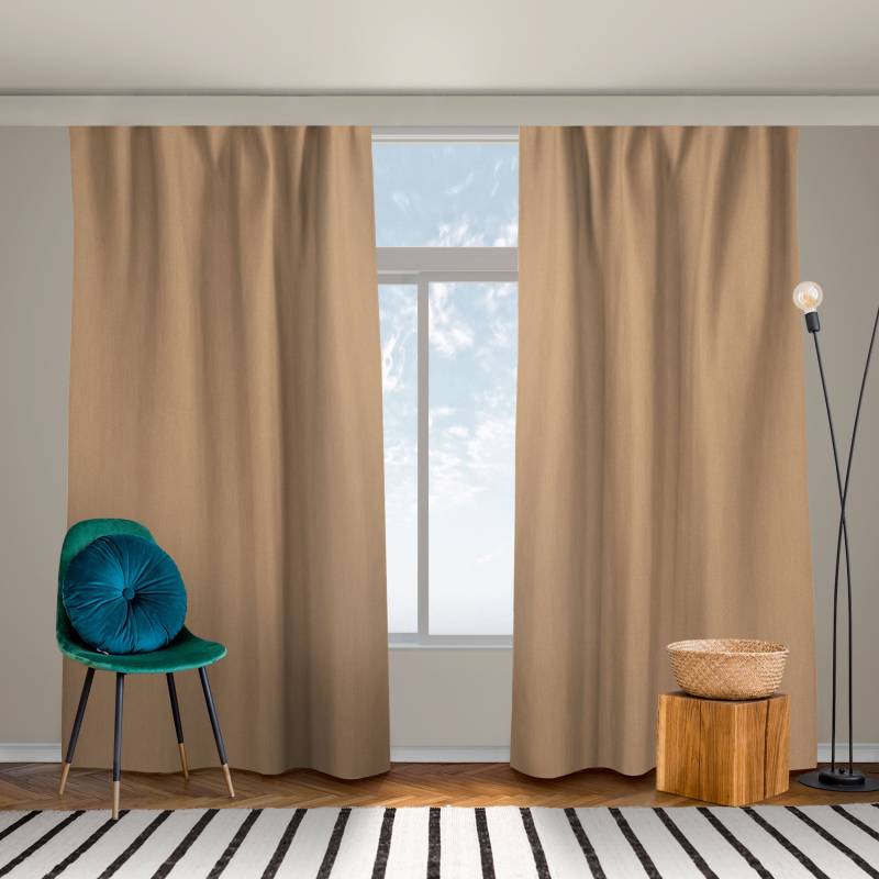 Vorhang Terracotta Taupe