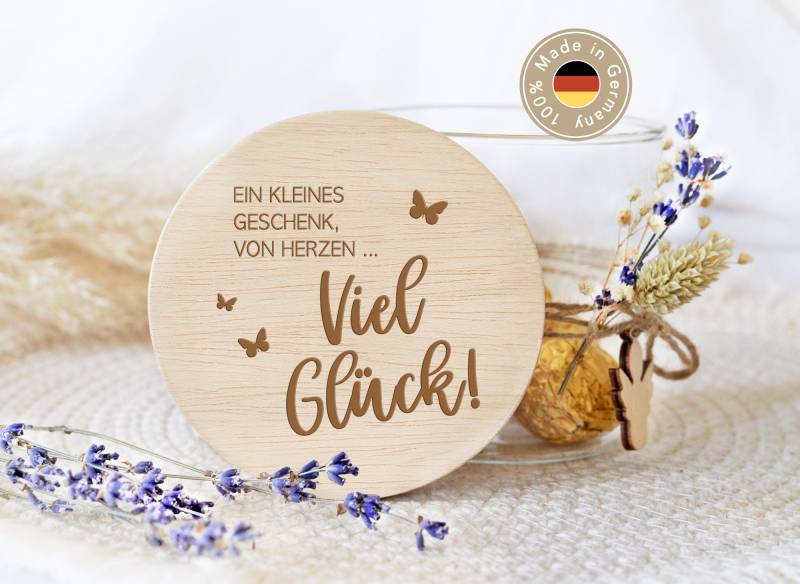 Vorratsglas Ein kleines Geschenk von Herzen... viel Glück XHG1040