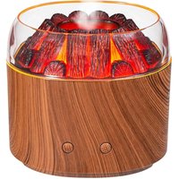 Vulkanflammen-Diffusor – Tragbarer Luftbefeuchter (160 ml), beruhigender Duft, geräuschloses Aromatherapiegerät Entspannender Diffusor mit warmem