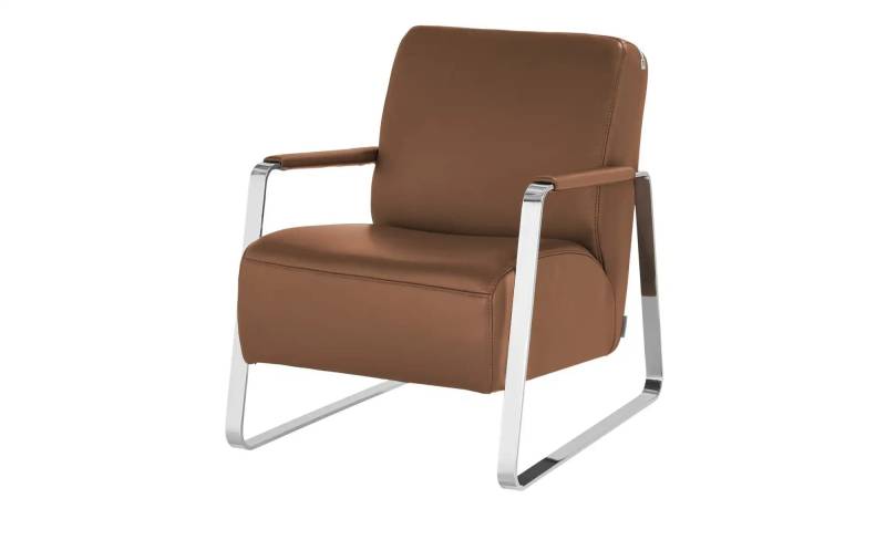 W.SCHILLIG Sessel aus Leder 17350 Quadroo ¦ braun ¦ Maße (cm): B: 65 H: 82 T: 82.0 Polstermöbel > Sessel > Fernsehsessel - Möbel Kraft