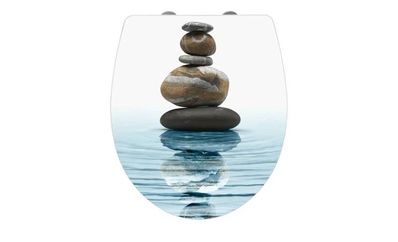 WC Sitz  Meditation ¦ blau ¦ Kunststoff ¦ Maße (cm): B: 39 T: 45.0 Badaccessoires - Möbel Kraft