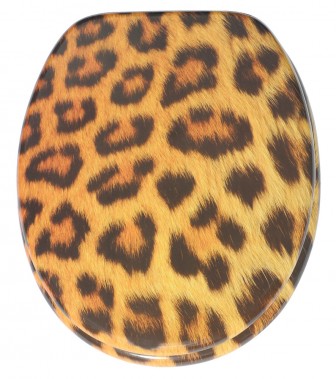 WC-Sitz mit Absenkautomatik Leopardenfell - Premium Toilettendeckel direkt vom Hersteller