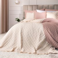 WERONA Tagesdecke 170x210cm Beige - Romantischer Charme und Wärme für ein kleineres Schlafzimmer WERONA Tagesdecke 170x210cm Beige - Romantischer Charme und Wärme für ein kleineres Schlafzimmer