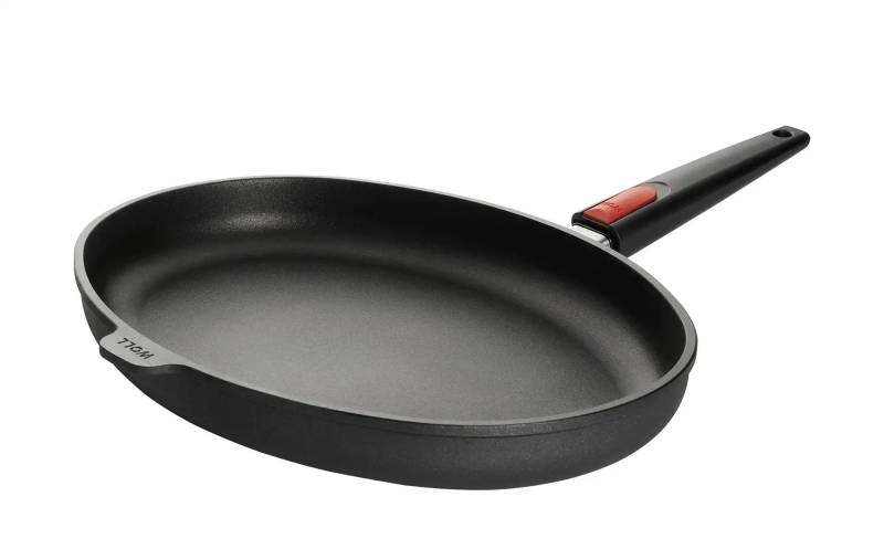WOLL Fischpfann Größe: 38 x 28 4 cm Nowo Titanium ¦ schwarz ¦ Aluminium-Guss ¦ Maße (cm): B: 28,4 H: 5,5 Töpfe & Pfannen & Zubehör > Pfannen > Bratpfannen - Möbel Kraft