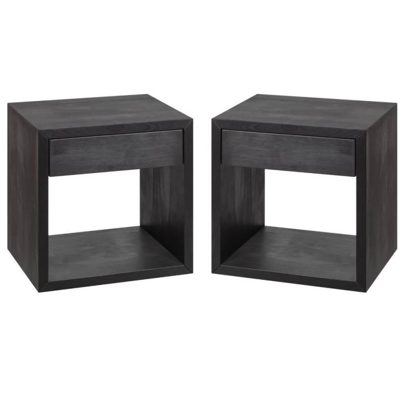 WOODEK NACHTTISCH Schwarz