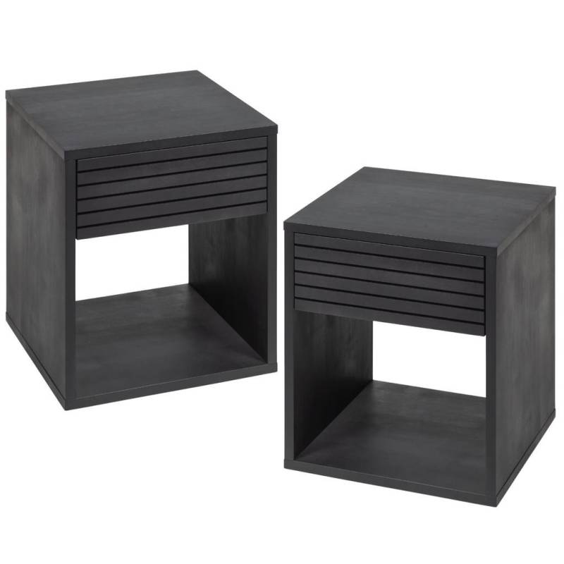 WOODEK NACHTTISCH Schwarz