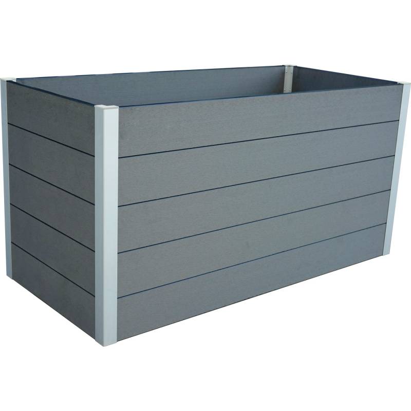 WPC Hochbeet Hellgrau 75 cm x 150 cm x 70 cm