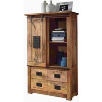 WZ-0480 Highboard I mit Rolltür von 3S Frankenmöbel / Mango Massiv