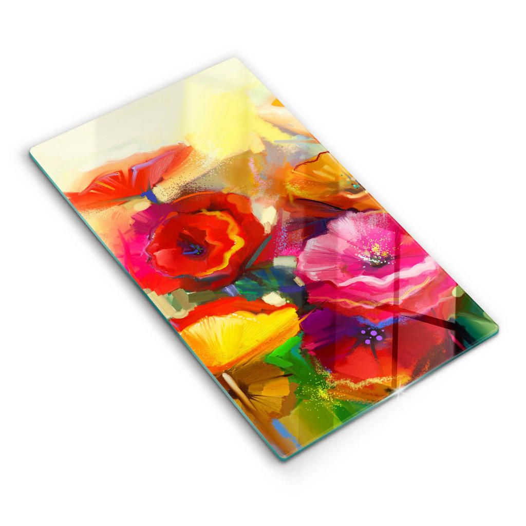 Wallfluent Glasplatte, Braun, Glas, Rechteckig, 30x52 cm, Küchenzubehör, Schneidebretter von Wallfluent