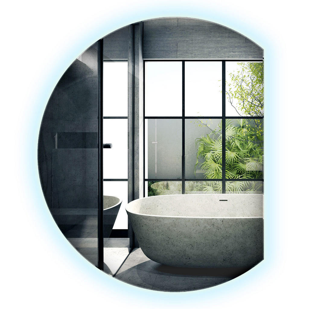 Wallfluent Led, Transparent, Glas, Organisch, 63x70x0.4 cm, Spiegel, Wandspiegel Wallfluent Led, Transparent, Glas, Organisch, 63x70x0.4 cm, Spiegel, Wandspiegel von Wallfluent