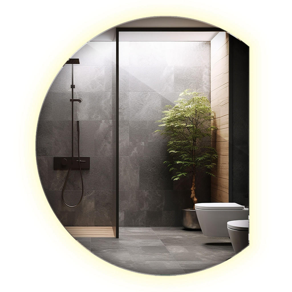 Wallfluent Led, Transparent, Glas, Organisch, 84x100x0.4 cm, Spiegel, Wandspiegel Wallfluent Led, Transparent, Glas, Organisch, 84x100x0.4 cm, Spiegel, Wandspiegel von Wallfluent