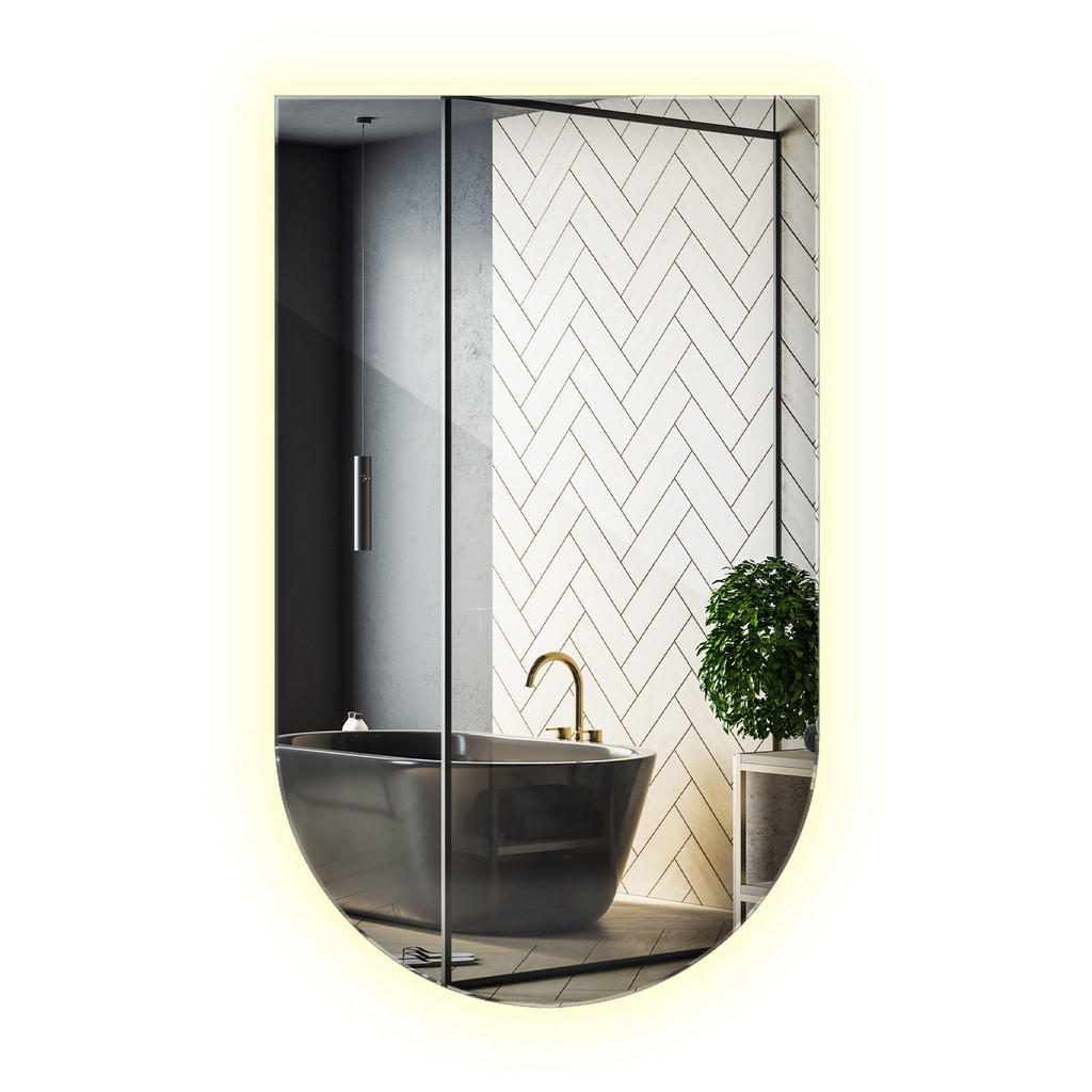 Wallfluent Led, Transparent, Glas, Organisch, 60x100x0.4 cm, Spiegel, Wandspiegel Wallfluent Led, Transparent, Glas, Organisch, 60x100x0.4 cm, Spiegel, Wandspiegel von Wallfluent