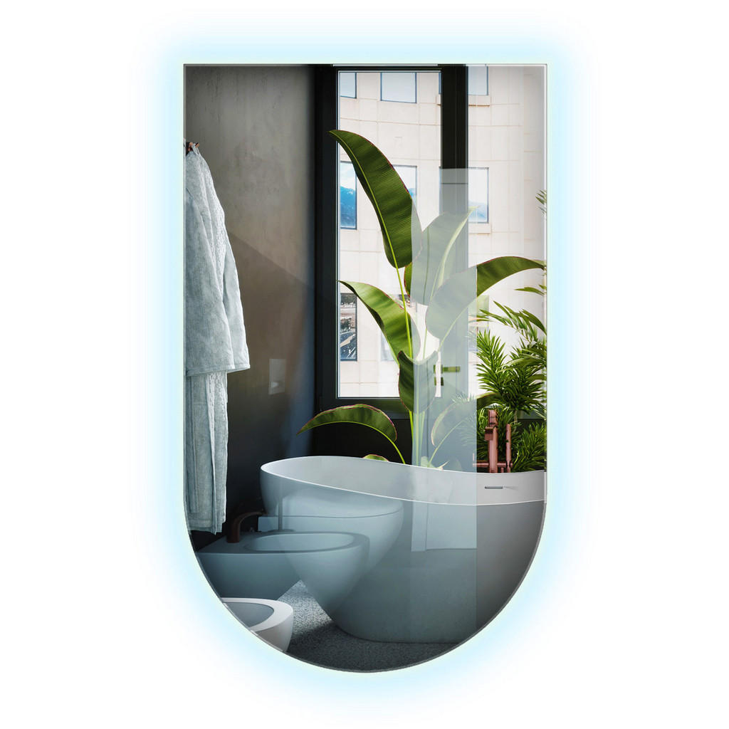 Wallfluent Led, Transparent, Glas, Organisch, 60x100x0.4 cm, Spiegel, Wandspiegel Wallfluent Led, Transparent, Glas, Organisch, 60x100x0.4 cm, Spiegel, Wandspiegel von Wallfluent