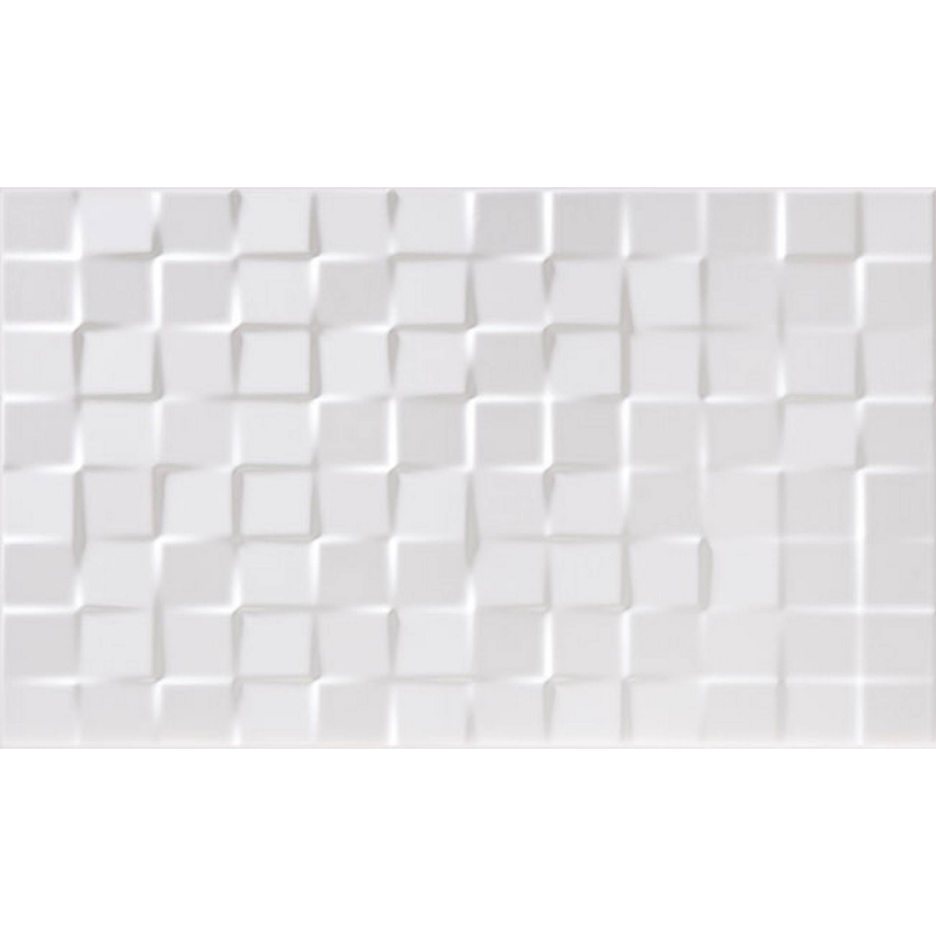 Wandfliese 'Atrium byblos' Steingut weiß matt 33 x 55 cm