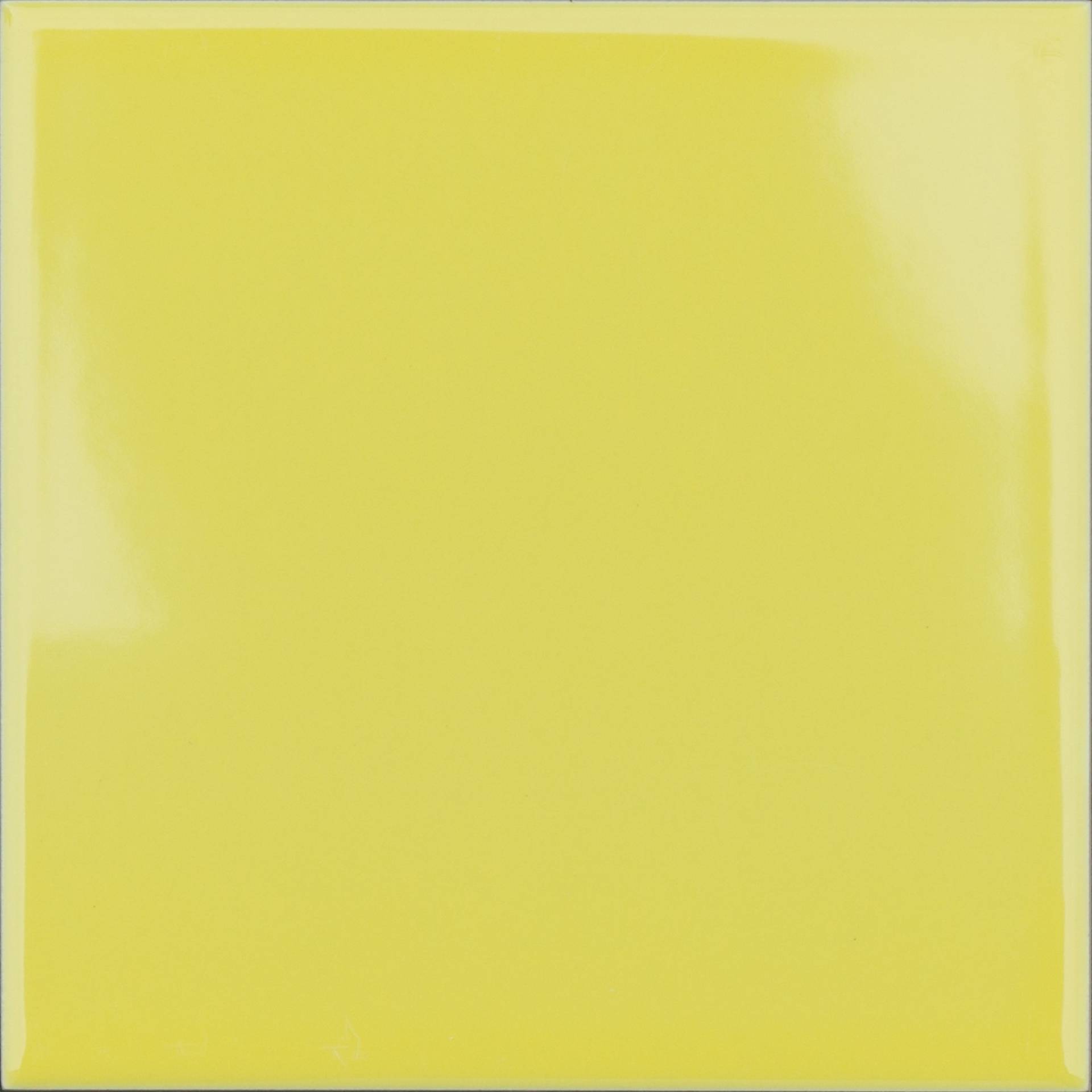Wandfliese 'Jna' Steingut gelb 14,8 x 14,8 cm
