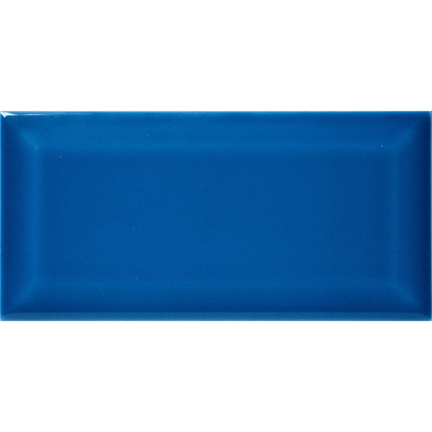 Wandfliese Metro Facette Blau Glasiert Glänzend 7,5 cm x 15 cm von -