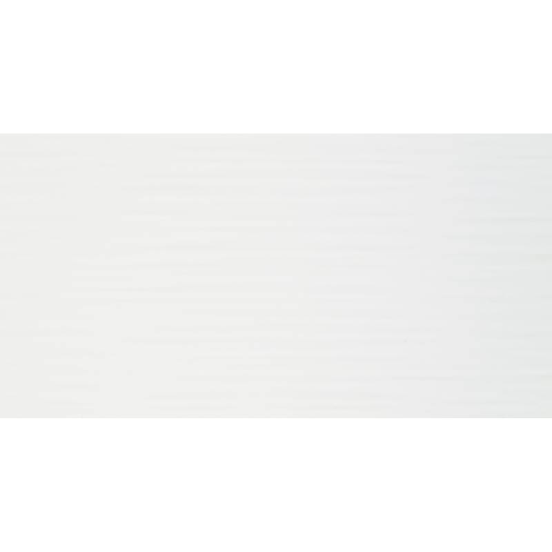 Wandfliese 'Wave' Steingut 30 x 60 cm weiß gewellt