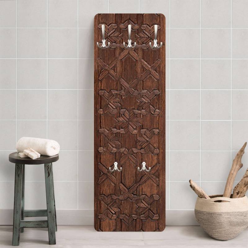 Wandgarderobe Altes verziertes Holztor aus dem Alhambra Palast