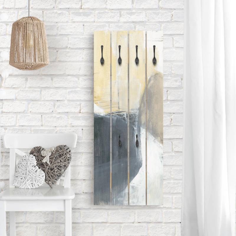 Wandgarderobe Dreiklang mit Tigerauge I