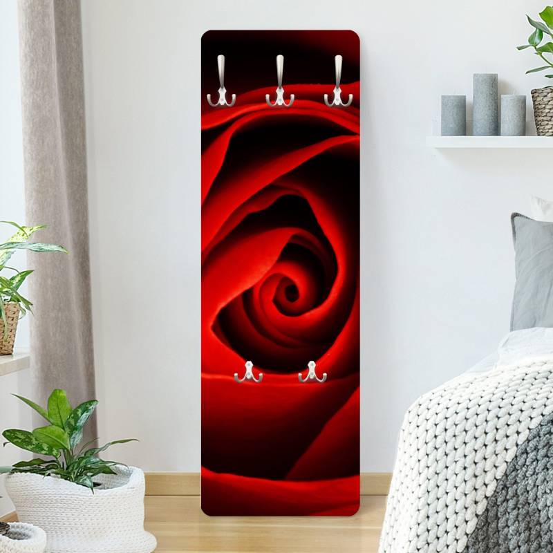 Wandgarderobe Liebliche Rose