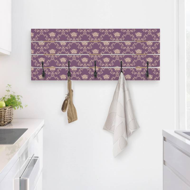 Wandgarderobe No.RS11 Blumenkorb Violett Layout