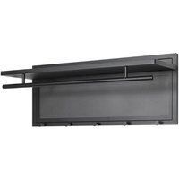 Wandgarderobe ca. 75x30x26 cm Schwarz