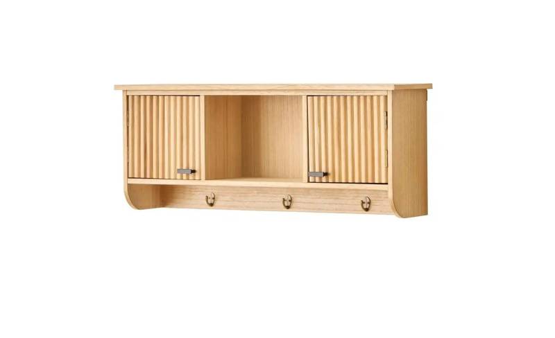 Wandgarderobe   ¦ holzfarben ¦ Maße (cm): B: 78 H: 31 Garderoben & Kleiderstangen > Garderobenschränke - Möbel Kraft