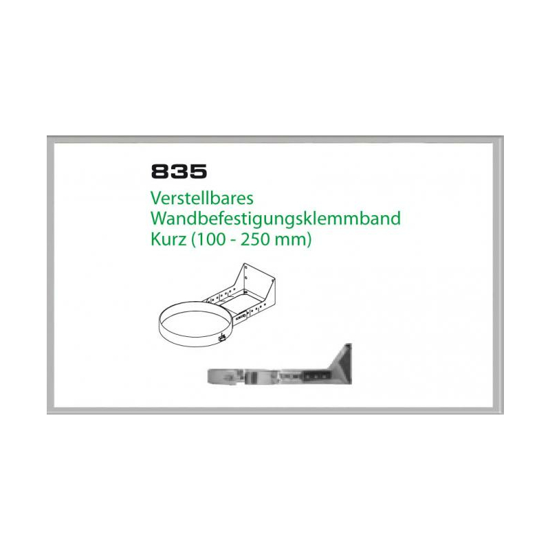 Wandhalterung 100-250mm für Schornsteinsets 180mm DW6 von KaminStore24