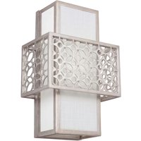 Wandlampe BIRO Silber Weiß eckig Design Lampe Flur Wandlampe BIRO Silber Weiß eckig Design Lampe Flur von ELSTEAD
