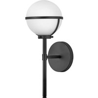 Wandlampe Bad H: 40,3 cm IP44 Schwarz Weiß Metall Glas Wandlampe Bad H: 40,3 cm IP44 Schwarz Weiß Metall Glas von ELSTEAD