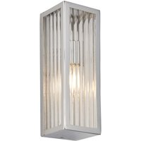 Wandlampe Bad IP44 Chrom Weiß für G9 H: 21,5 cm klein von Endon