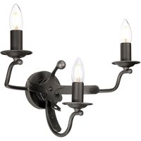 Wandlampe CAMELOT 10 Graphit Kristall B:41cm Lampe von ELSTEAD