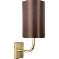 Wandlampe E27 in Bronze hell Braun Stoff Messing Modern von Ghidini Giovanni Battista