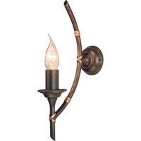 Wandlampe FARGESIA Bambus Design Metall E14 Flur von ELSTEAD