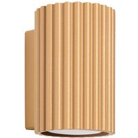 Wandlampe GU10 Modern aus Aluminium klein H: 10 cm in Gold von Sollux