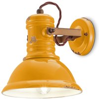 Wandlampe Keramik Metall verstellbar B: 25 cm Gelb E27 von Ferroluce