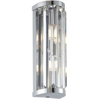 Wandlampe Kristall Metall H: 25,5 cm IP44 Chrom 2x G9 Wandlampe Kristall Metall H: 25,5 cm IP44 Chrom 2x G9 von Endon
