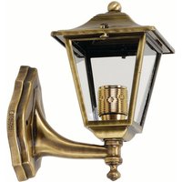 Wandlampe LEROS Messing IP43 Rustikal Hof Haustür von Lido Light Fixture Man. LTD