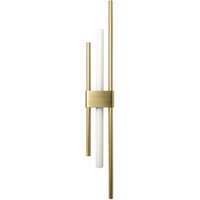 Wandlampe Messing massiv 70,5 cm hoch für S14d Art Déco von Ghidini Giovanni Battista