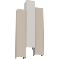 Wandlampe Metall Beige Hellgrau H:72 cm GU10 indirekt von Luminex